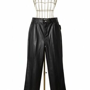 And Now This Black Faux Fabric Pants Length 42” Waist 43 - 45